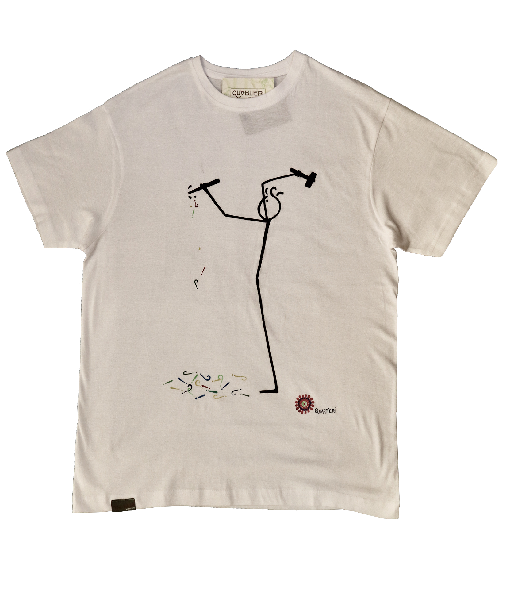 QUARTIERI T-Shirt con martello e scalpello