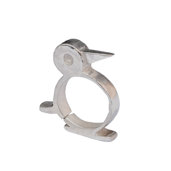 Anello picchio regolabile in argento 925
