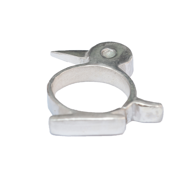 Anello picchio regolabile in argento 925