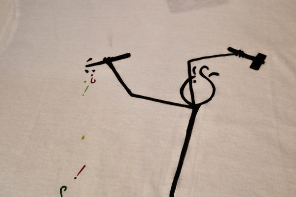 QUARTIERI T-Shirt con martello e scalpello