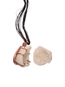 Collana con geode prezioso