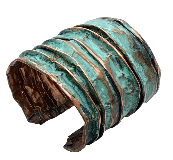 QUARTIERI Bracciale rigido in rame acidato