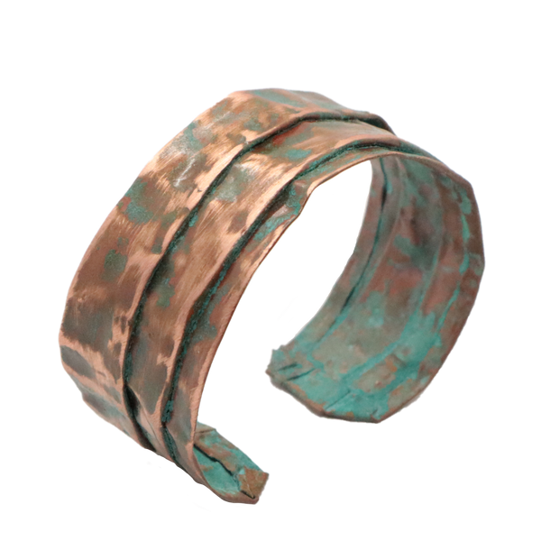 QUARTIERI Bracciale rigido in rame acidato