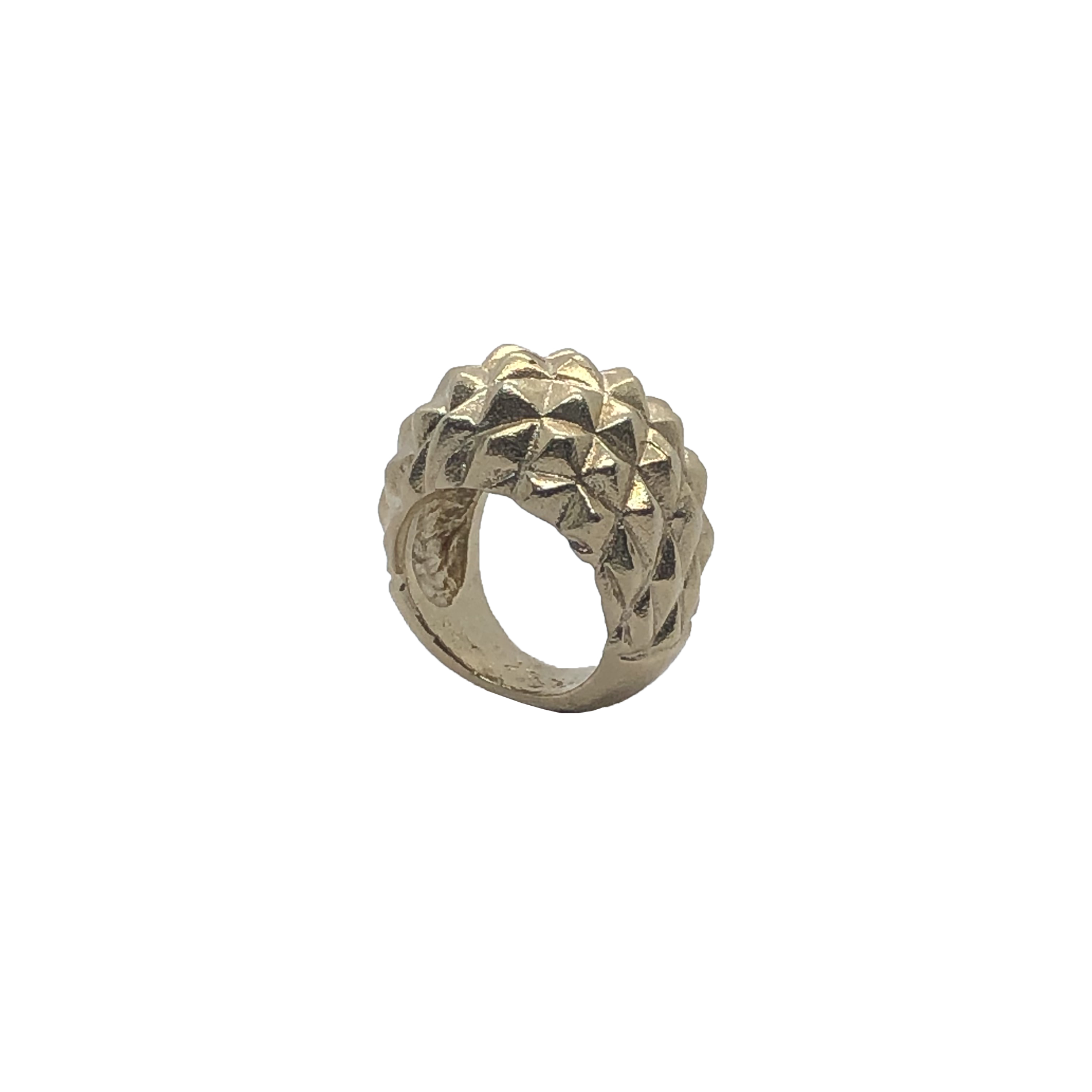 Anello donna in bronzo giallo