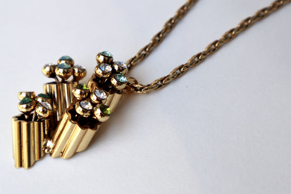Collana lunga con catena morbida color oro antico(Pezzo unico)